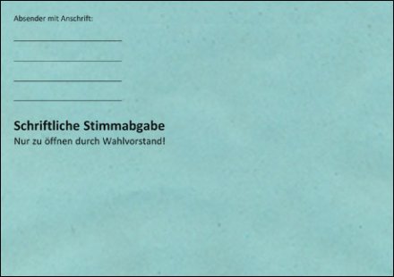 Briefwahlumschlge 