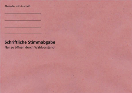 Briefwahlumschlge 