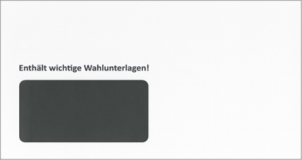 Kombipaket SBV-Wahl � 4 Umschl�ge f�r Vertrauensperson, Stellvertretung und Briefwahl