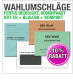 Kombipaket SBV-Wahl � 4 Umschl�ge f�r Vertrauensperson, Stellvertretung und Briefwahl