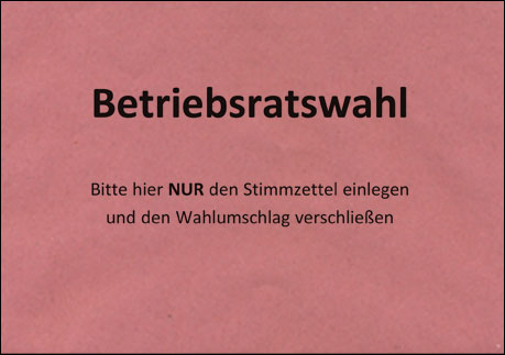 Betriebsratswahl - Rot
